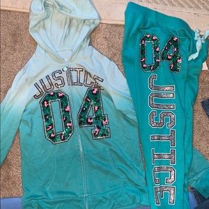 Justice Blue Sweatsuit 14